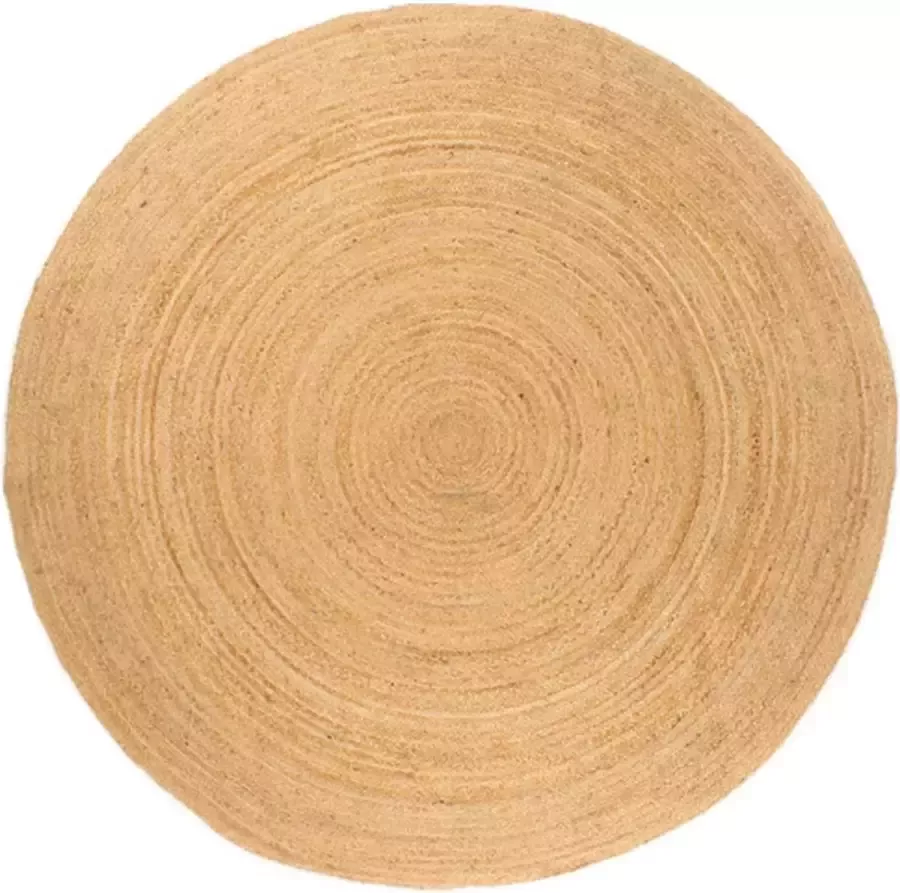 VidaXL -Tapijt-rond-210-cm-gevlochten-jute - Foto 3