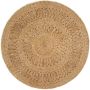 VidaXL -Tapijt-rond-90-cm-gevlochten-jute - Thumbnail 1