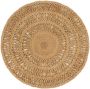 VidaXL -Tapijt-rond-90-cm-gevlochten-jute - Thumbnail 1