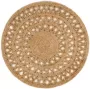 VidaXL -Tapijt-rond-90-cm-gevlochten-jute - Thumbnail 1