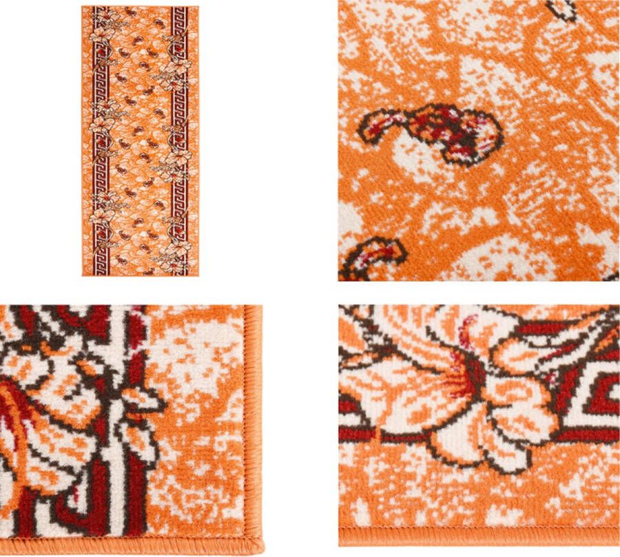 VidaXL Tapijtloper 100x300 cm BCF terracottakleurig Tapijtloper Tapijtlopers Loper Lopers