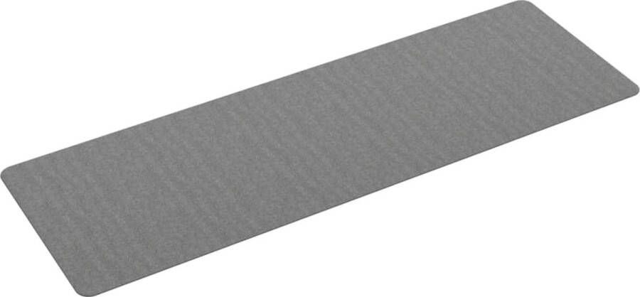 VidaXL Tapijtloper 60x180 cm Grijs Tapijtroper Vloerkleden Hal Runner Grijze Tapijten Zacht Tapijt Absorberend Tapijt Polyester Tapijt Interieur Decoratie Woonaccessoires