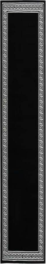 VidaXL -Tapijtloper-60x500-cm-BCF-zwart-met-motief