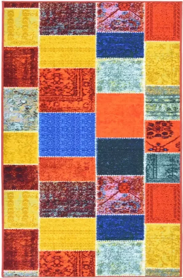 VidaXL Tapijtloper 80x100 cm meerkleurig