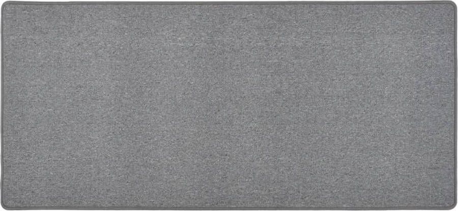 VidaXL Tapijtloper 80x150 cm donkergrijs Tapijtroeper Donkere Kleuren Grijs Tapijt Vloertegels Kamerdecoratie Livingroom Accessoires Slaapkamers Accessoires Hallway Runner Anti Slip Matten Geluidsisolatie - Foto 2