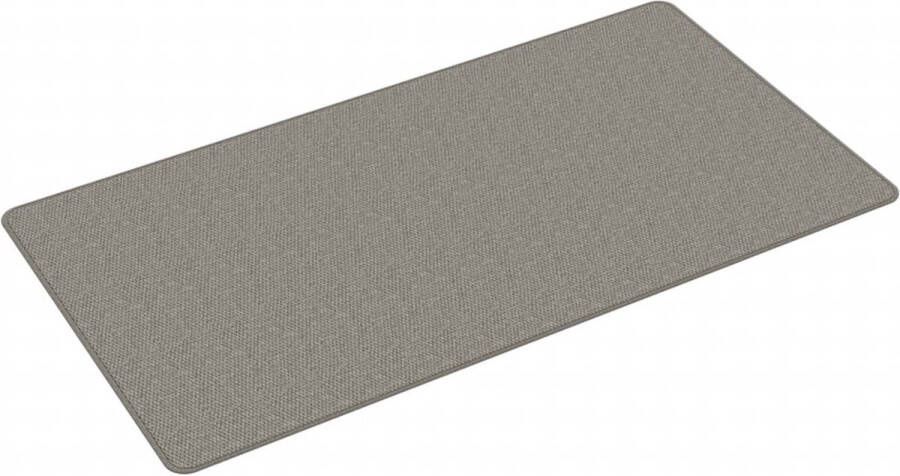 VidaXL Tapijtloper Sisal-look 80x150 cm Zilver Tapijtrooster Sisal Look Vloermat Runner Anti Slip Woonaccessoires Kamerdecoratie Hallway Decor