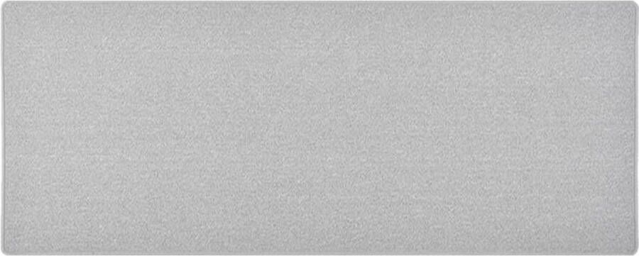 VidaXL Tapijtloper 80x200 cm Lichtgrijs Tapijtroper Vloerkleed Looppad Grijs Lichtgrijs Anti Slip Geluidsdampend Wasbaar Polypropyleen - Foto 2