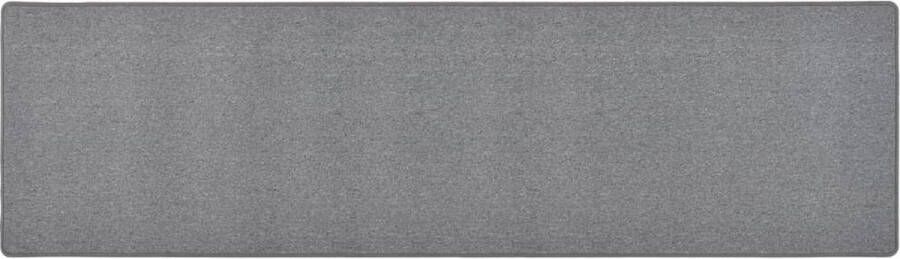 VidaXL Tapijtloper 80x300 cm Donkergrijs Naaldvilt Tapijtroper Donkere Grijze Tapijten Grijs Tapijt Vloerkleed Runner - Foto 2