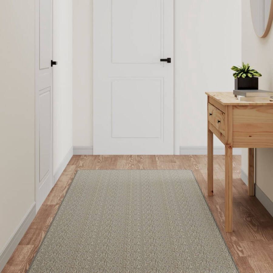 vidaXL Tapijtloper 80x300 cm sisal-look taupe