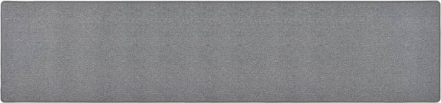 VidaXL Tapijtloper 80x400 cm Donkergrijs Tapijtroper Donkere Grijze Tapijten Vloerkleed Grijs Lange Tapijtroper Runner Mat Kamerdecoratie Livingroom Accessoires Hal Runners - Foto 2