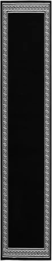 VidaXL Tapijtloper 80x500 cm BCF zwart met motief