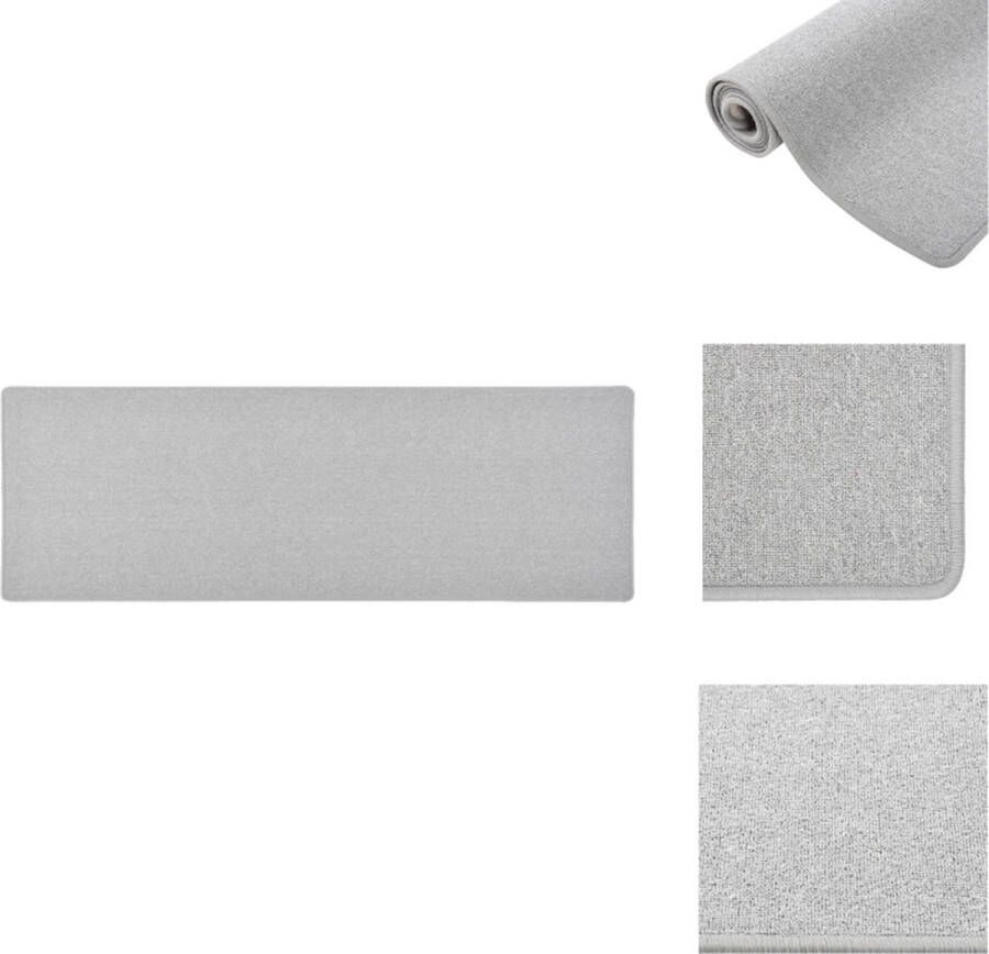 VidaXL Vloerkleed Vloerkleden Loper Vloerkleed Loper Vloerkleden Tapijtloper 50x150 cm lichtgrijs - Foto 2