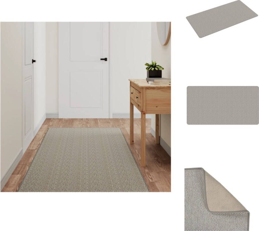 VidaXL Tapijtloper Sisal-look 80 x 150 cm Taupe Vloerkleed