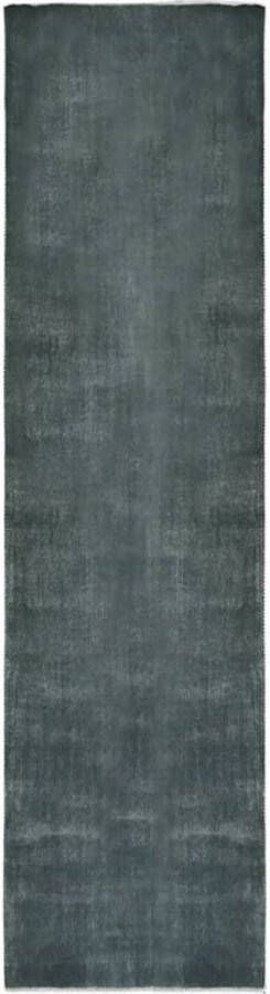 vidaXL -Tapijtloper-wasbaar-opvouwbaar-100x400-cm-polyester-grijs