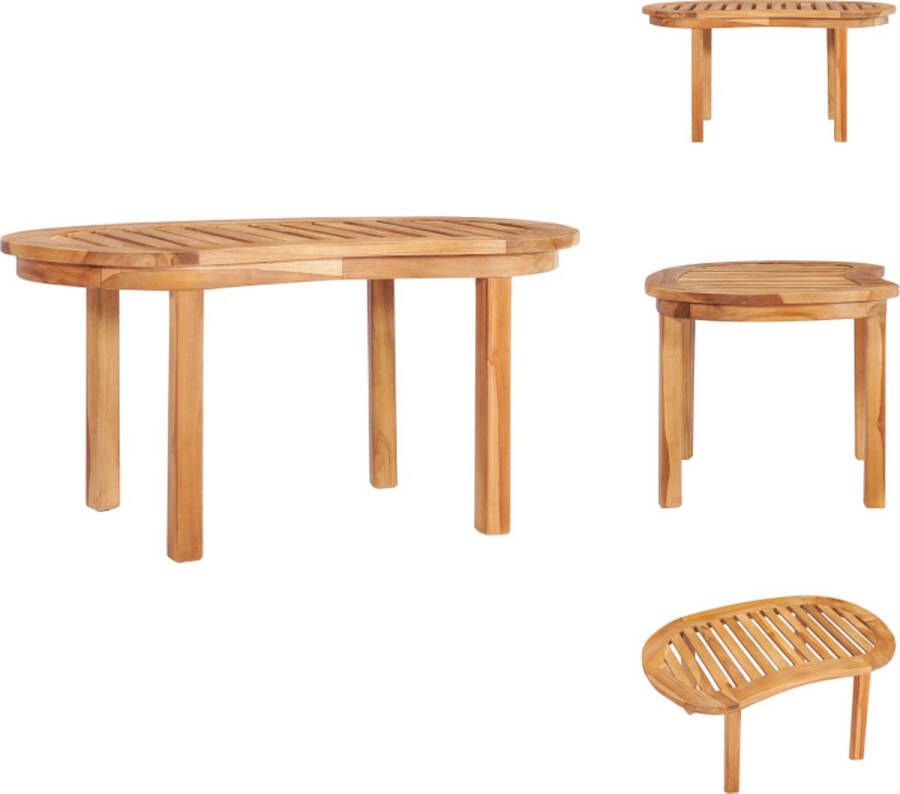 VidaXL Salontafel Salontafels Koffie Tafel Koffie Tafels Salontafel 90x50x45 cm massief teakhout - Foto 2