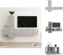 VidaXL Televisiekast Betongrijs 60 x 30 x 30 cm Montage vereist Kast - Thumbnail 2