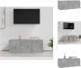 VidaXL Televisiekast Classic Betongrijs 80x34x30cm 3 Lades Kast - Thumbnail 2