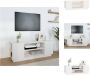 VidaXL televisiekast Classic Pine 110x35x40.5cm wit Kast - Thumbnail 2