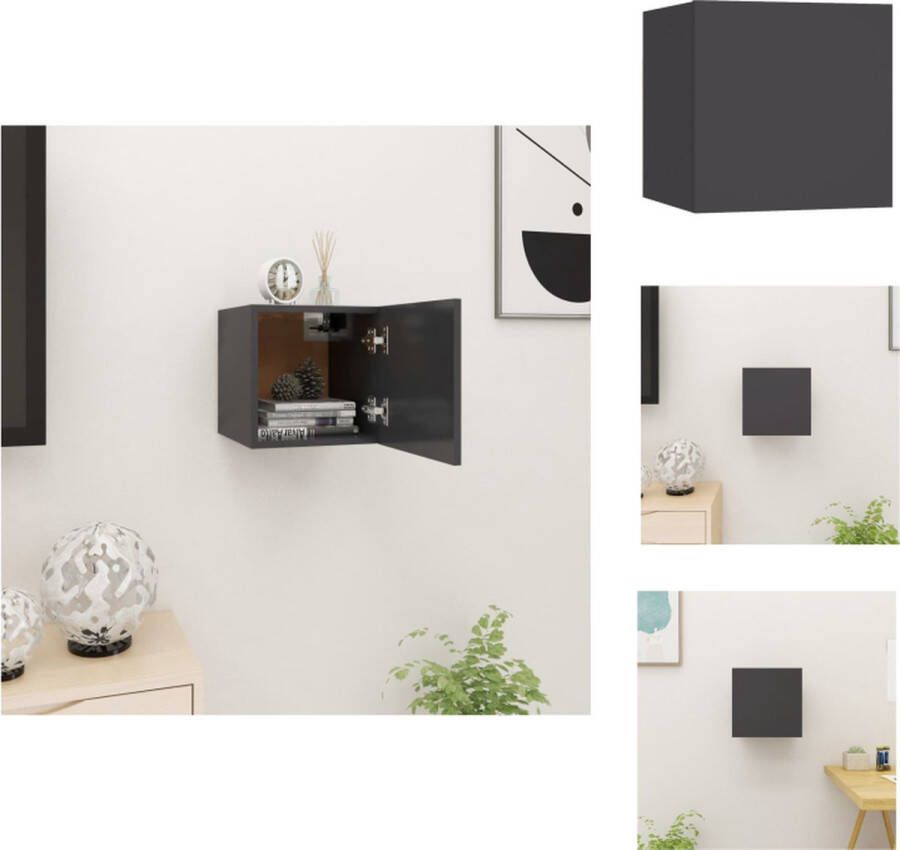 VidaXL Tv-kast Tv-kasten Tv-standaard Tv-standaarden Tv-wandmeubel 30 5x30x30 cm grijs