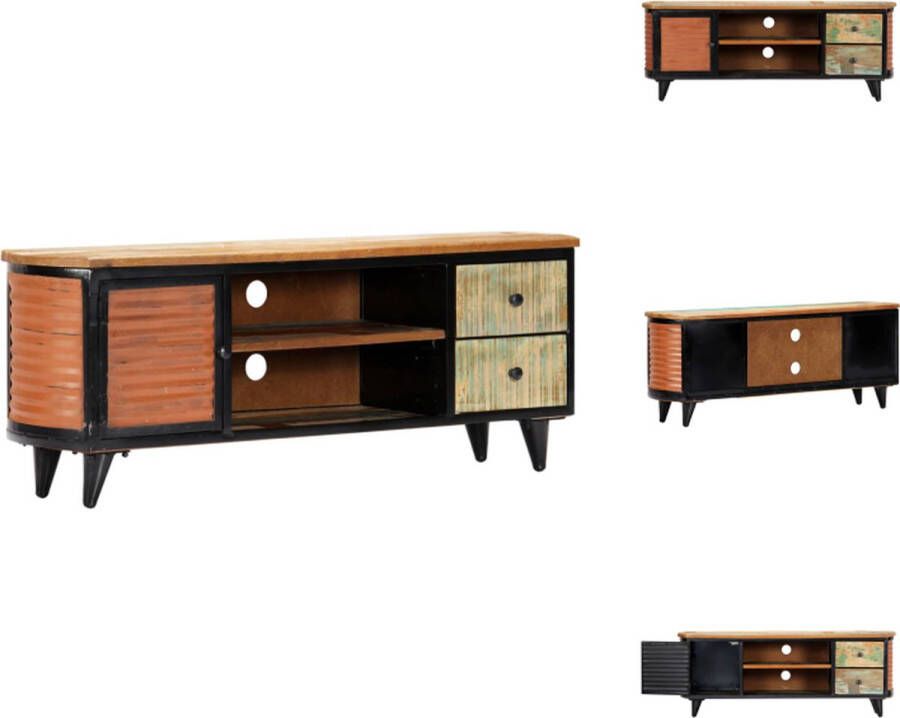 VidaXL Tv-kast Tv-kasten Tv-meubel Tv-meubels Tv-meubel 120x30x45 cm massief gerecycled hout