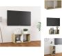 VidaXL Televisiekast Klassiek 72 x 35 x 36.5 cm Wit Sonoma Eiken Kast - Thumbnail 2