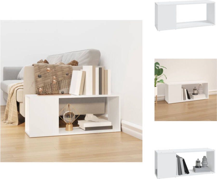 VidaXL Tv-meubel Tv-meubels Tv Meubel Tv Meubels Tv-meubel 80x24x32 cm bewerkt hout wit