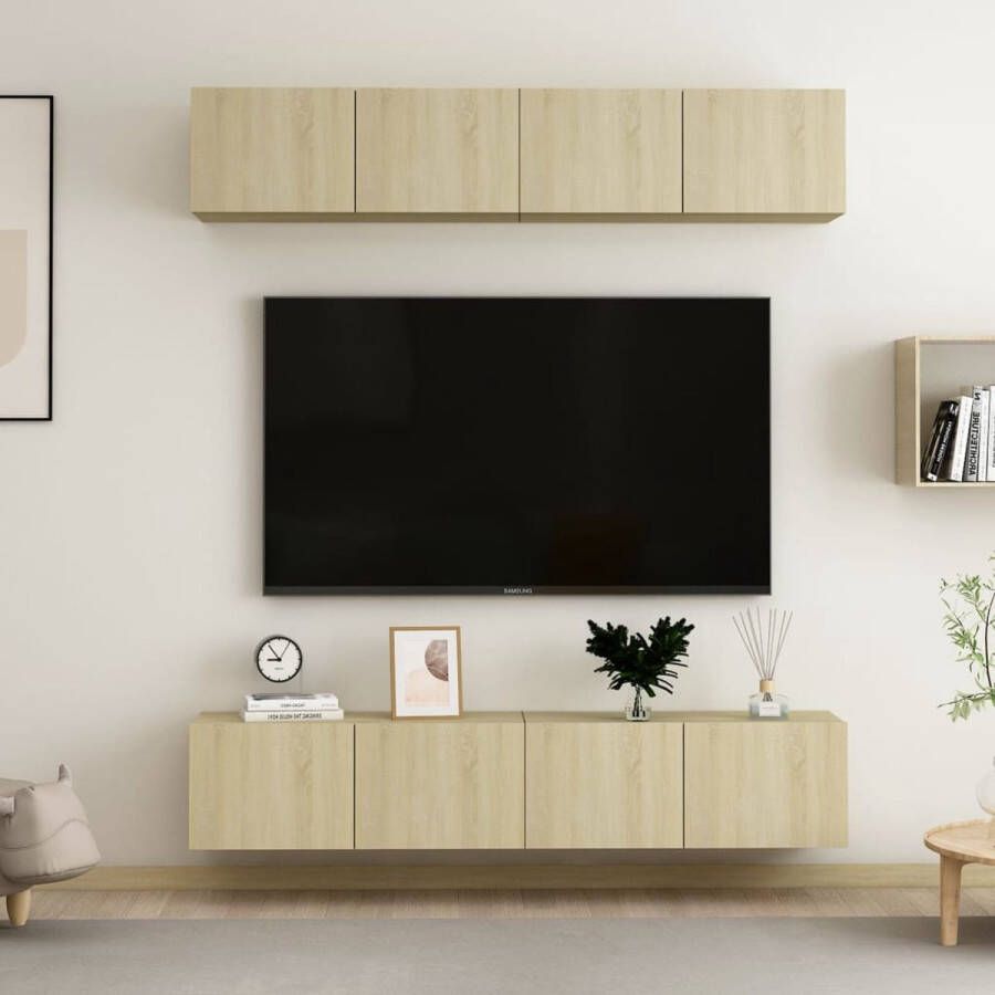 VidaXL Televisiekast Meubel 80 x 30 x 30 cm Sonoma eiken Kast