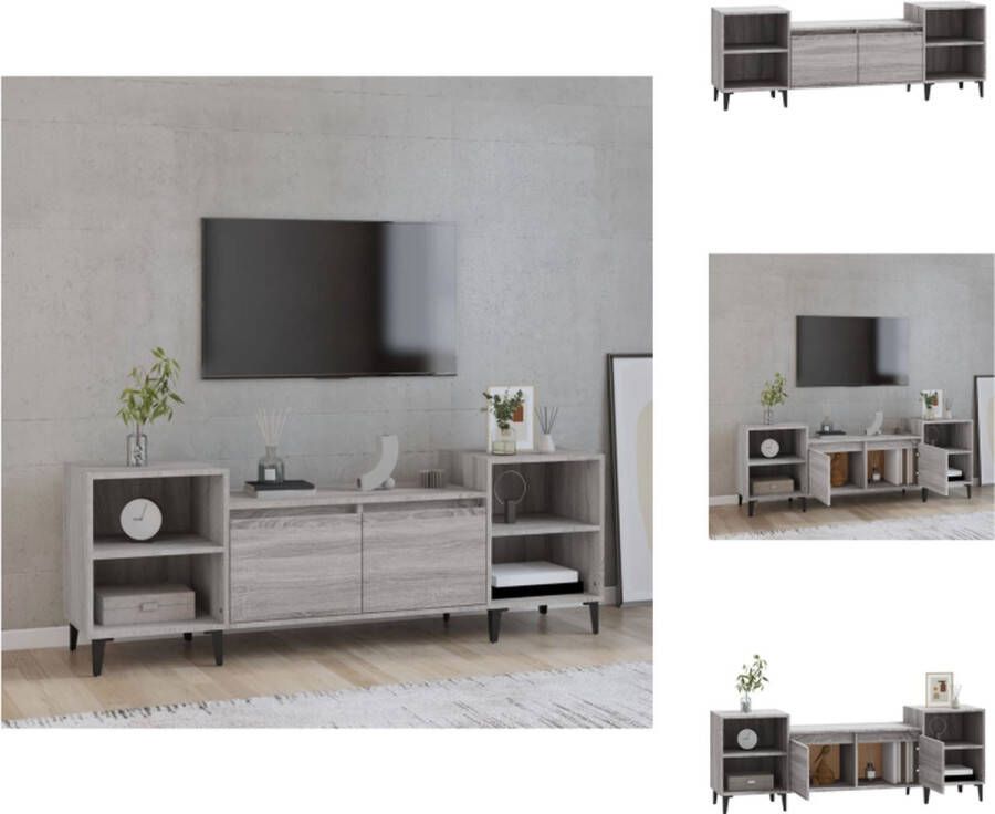 VidaXL Televisiekast Onbekend TV-meubel 160 x 35 x 55 cm Grijs Sonoma Eiken Kast