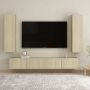 VidaXL Televisiekast Sonoma Eiken Wandmontage Meerdere Vakken Stevig Onderhoudsvriendelijk 100x30x30cm (L) 30.5x30x110cm (M) Montage Vereist Kast - Thumbnail 1
