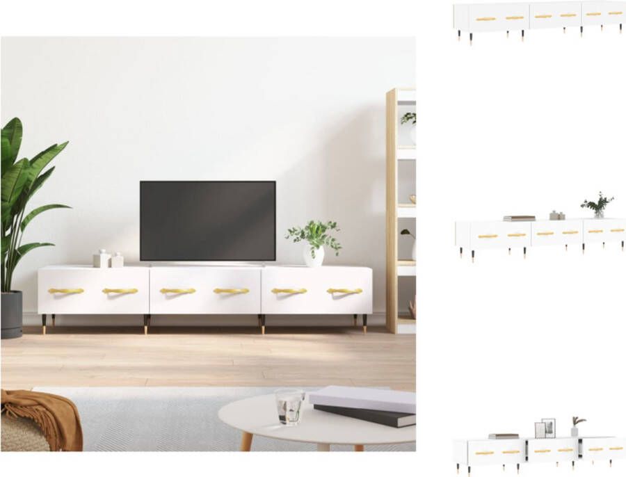 VidaXL Tv-meubel Tv-meubelen Tv Kast Opbergkast Tv-meubel 150x36x30 cm bewerkt hout wit
