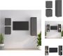 VidaXL Televisiekasten Klassiek Wandmeubelen 30 x 30 x 40 cm 30 x 30 x 100 cm Ken- Massief grenenhout Kleur- Grijs Materiaal- Massief grenenhout Montage vereist Inclusief 2x televisiemeubel Kast - Thumbnail 2