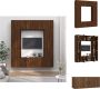 VidaXL Televisiekastenset Bruineiken TV-meubel 100x34.5x40cm TV-meubel 40x34.5x80cm TV-meubel 40x34.5x40cm Kast - Thumbnail 2