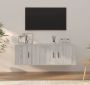 VidaXL Televisiekastenset Classico TV-meubel 80x34.5x40cm TV-meubel 40x34.5x40cm Grijs Sonoma Eiken Kast - Thumbnail 1