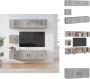 VidaXL Televisiekastenset Klassiek TV-meubel 100 x 34.5 x 40 cm Ken- Wandgemonteerd Kleur- Grijs sonoma eiken Kast - Thumbnail 2