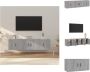 VidaXL Televisiekastenset nnaam TV-meubels 80x34.5x40cm 40x34.5x40cm Grijs Sonoma Eiken Kast - Thumbnail 1