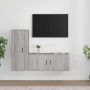 VidaXL Televisiekastenset Sonoma Eiken TV-meubel 100x34.5x40cm TV-meubel 40x34.5x100cm Kast - Thumbnail 1