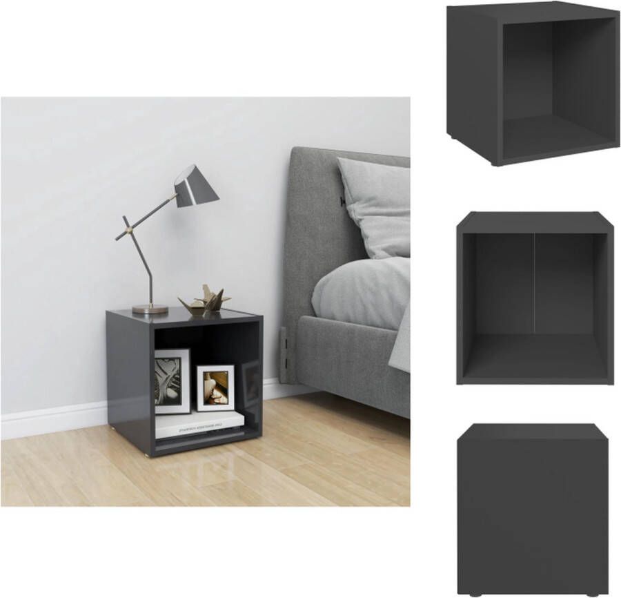 VidaXL Tv-kast Tv-kasten Televisiekast Televisiekasten Tv-meubel 37x35x37 cm bewerkt hout grijs