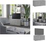 VidaXL Televisiemeubel Classic Betongrijs 80 x 34 x 36 cm Met lades en deur Kast - Thumbnail 2