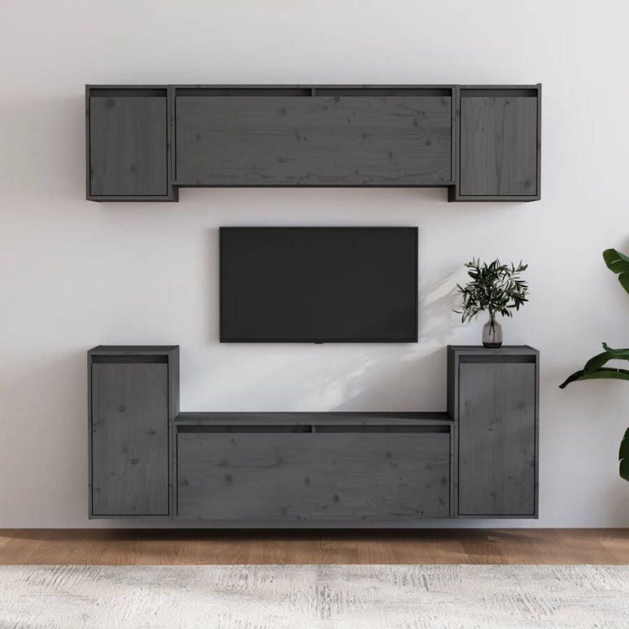 VidaXL Televisiemeubel Classic s TV-kasten 100 x 30 x 35 cm 30 x 30 x 40 cm 30 x 30 x 60 cm Massief grenenhout Kast