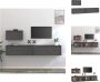 VidaXL Televisiemeubel Grijs Massief grenenhout 60 x 30 x 35 cm Montage vereist Kast - Thumbnail 2