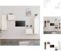 VidaXL Televisiemeubel Hangkast 45x30x35 cm 30x30x100 cm Massief grenenhout Wit Kast - Thumbnail 2