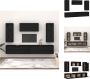 VidaXL Televisiemeubel Hangkast 80x30x35cm Massief grenenhout Zwart Kast - Thumbnail 2