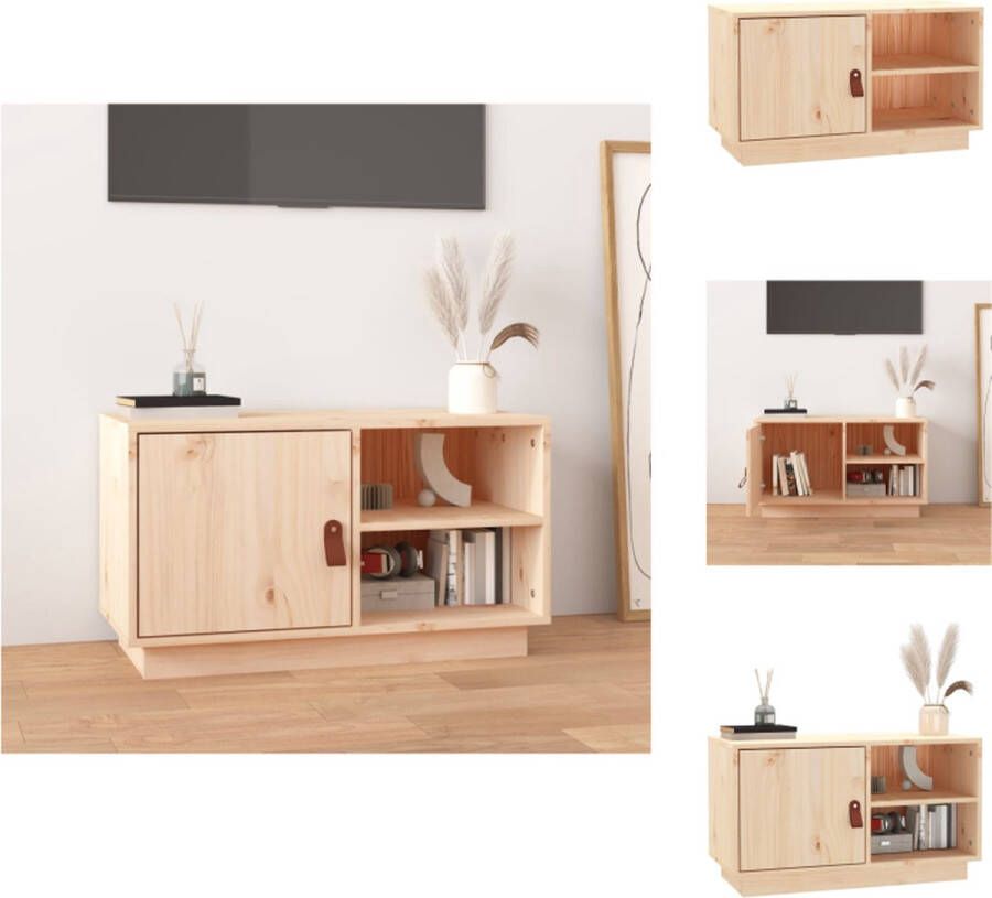 VidaXL Tv-kast Tv-kasten Tv-meubel Hifi-meubel Tv-meubel 70x34x40 cm massief grenenhout - Foto 2