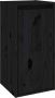 VidaXL Televisiemeubel Klassiek design Massief grenenhout Zwarte kleur 30 x 30 x 60 80 100 cm Kast - Thumbnail 2