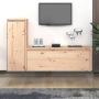 VidaXL Televisiemeubel Klassiek Materiaal- Massief grenenhout 100 x 30 x 35 cm Kleur- Hout Montage vereist Kast - Thumbnail 1