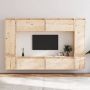 VidaXL Televisiemeubel Set Grenenhout 80x30x35 cm 30x30x40 cm 30x30x100 cm Kast - Thumbnail 1