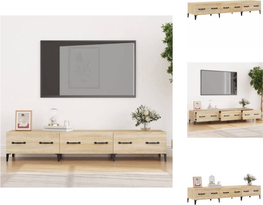 VidaXL Televisiemeubel Sonoma Eiken Moderne Media-kast 150 x 34.5 x 30 cm Stevig Voldoende opbergruimte Kast