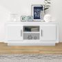 VidaXL Televisiemeubel Stereokast 102 x 35 x 45 cm Wit Kast - Thumbnail 1