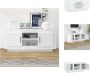 VidaXL Televisiemeubel Stereokast 102 x 35 x 45 cm Wit Kast - Thumbnail 2