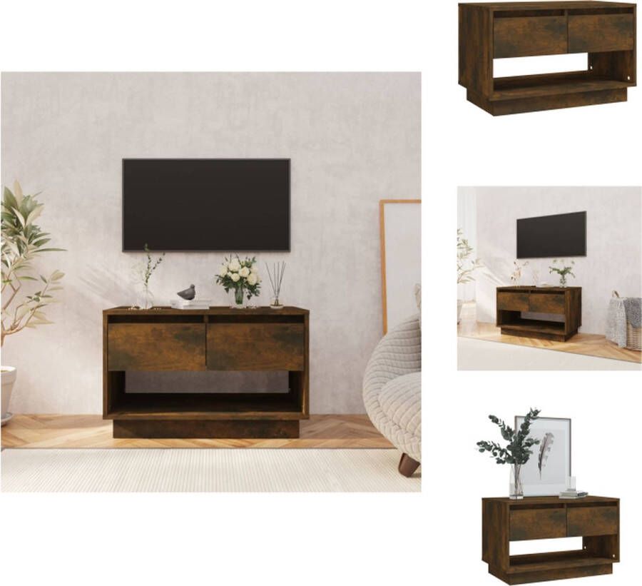 VidaXL Televisiemeubel TV-kast 70 x 41 x 44 cm gerookt eiken Kast